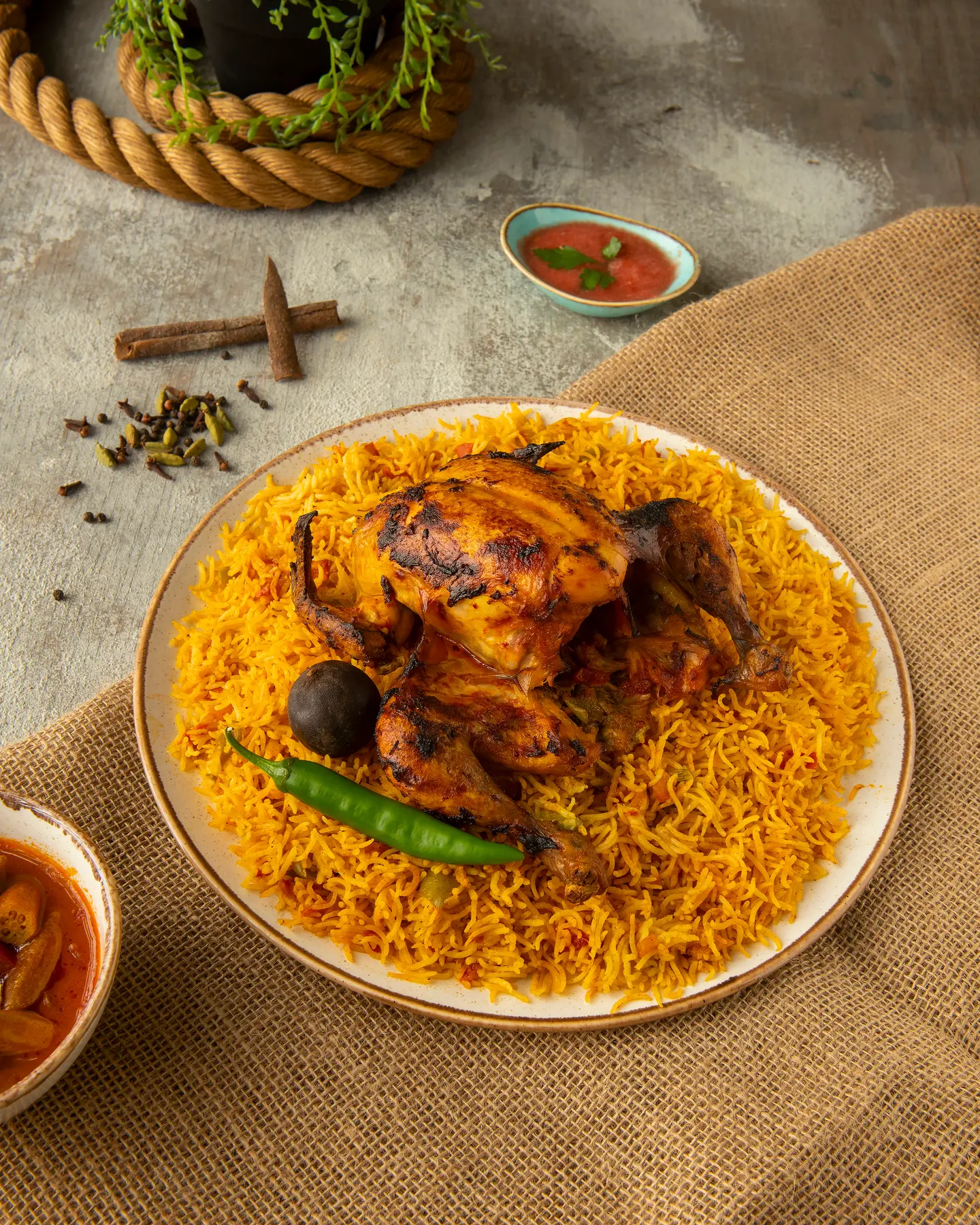 Soayfat Red Kabsah - Whole Chicken