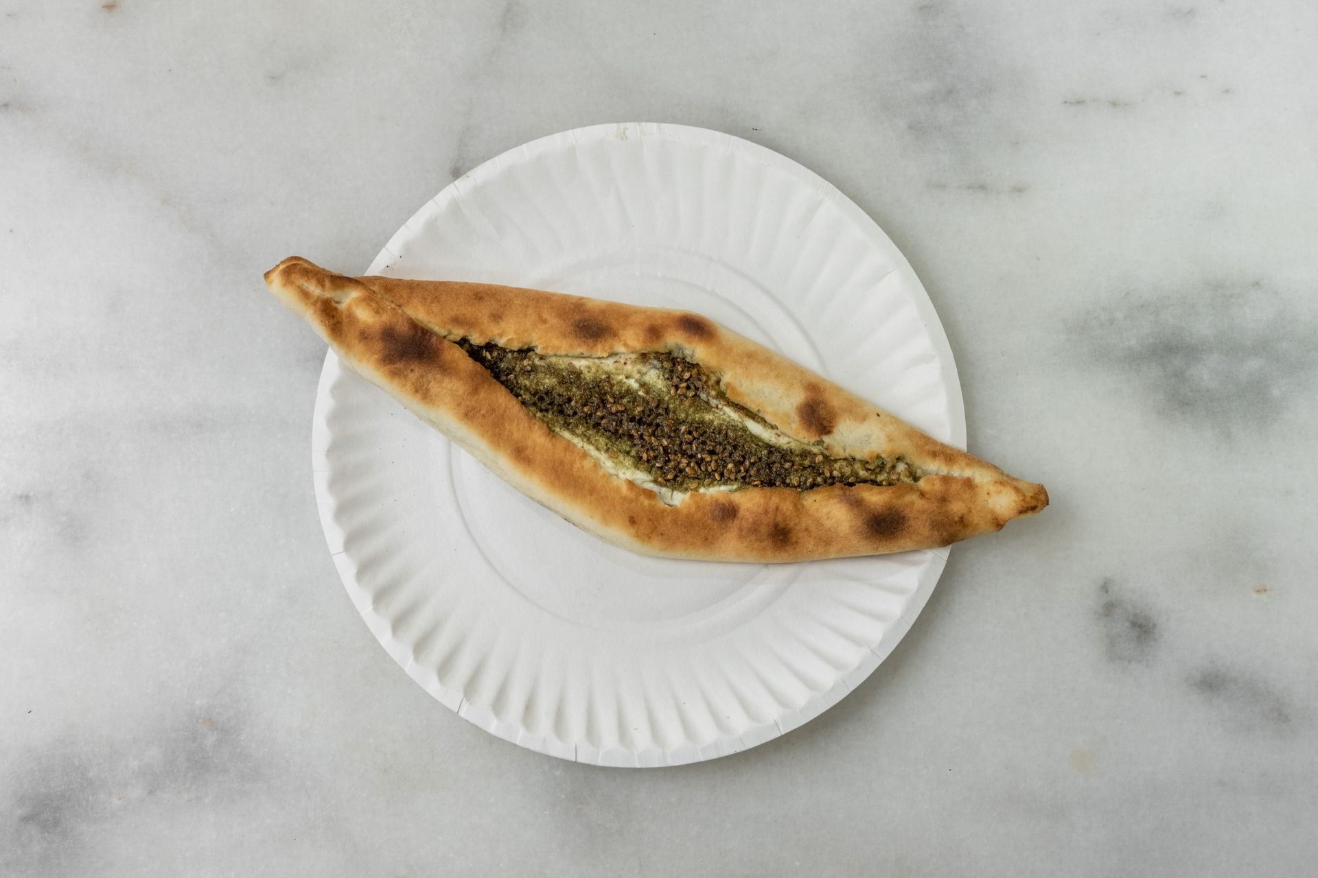 لبنة بالزعتر - وسط