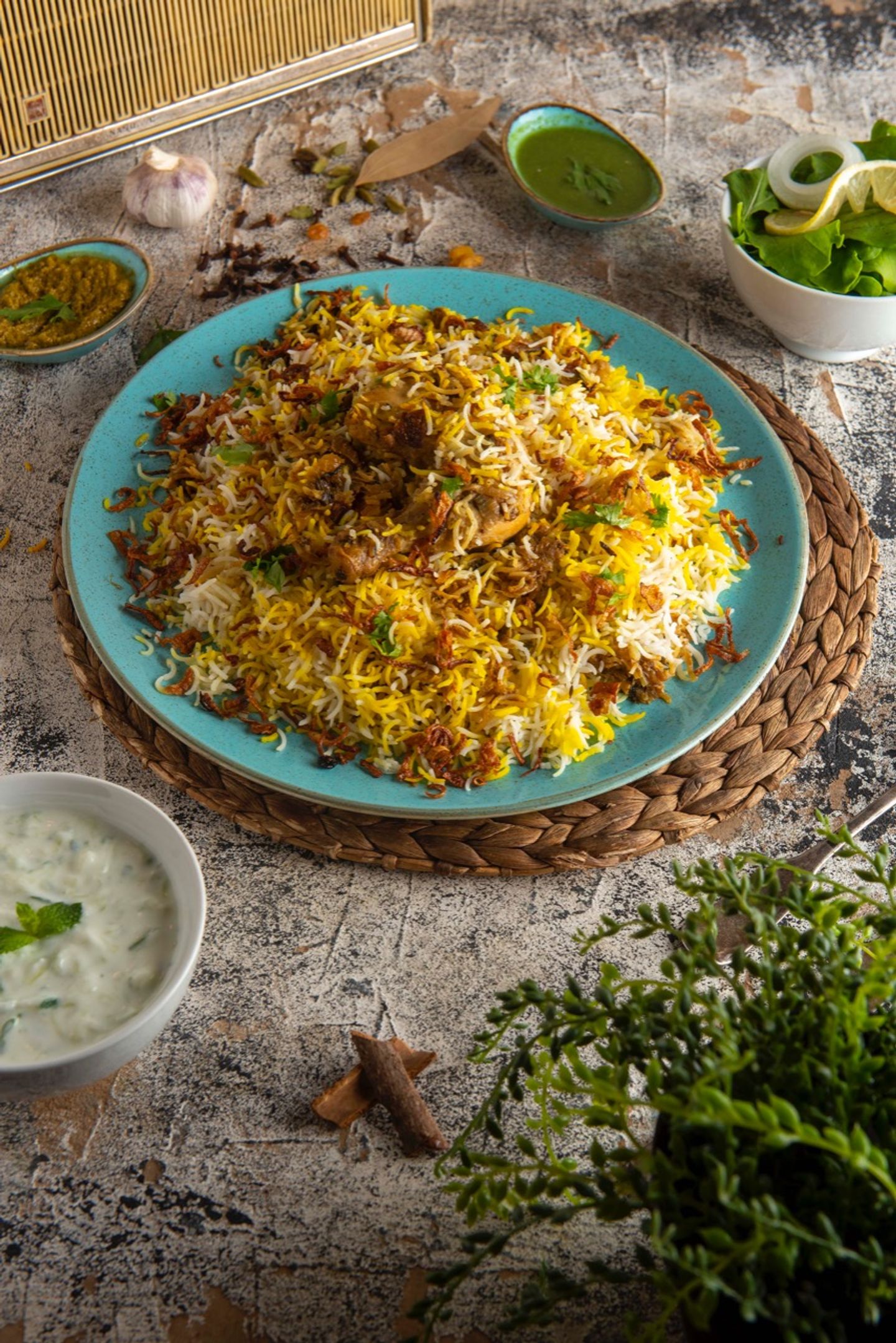بريانى سعيفات   - نص دجاجة