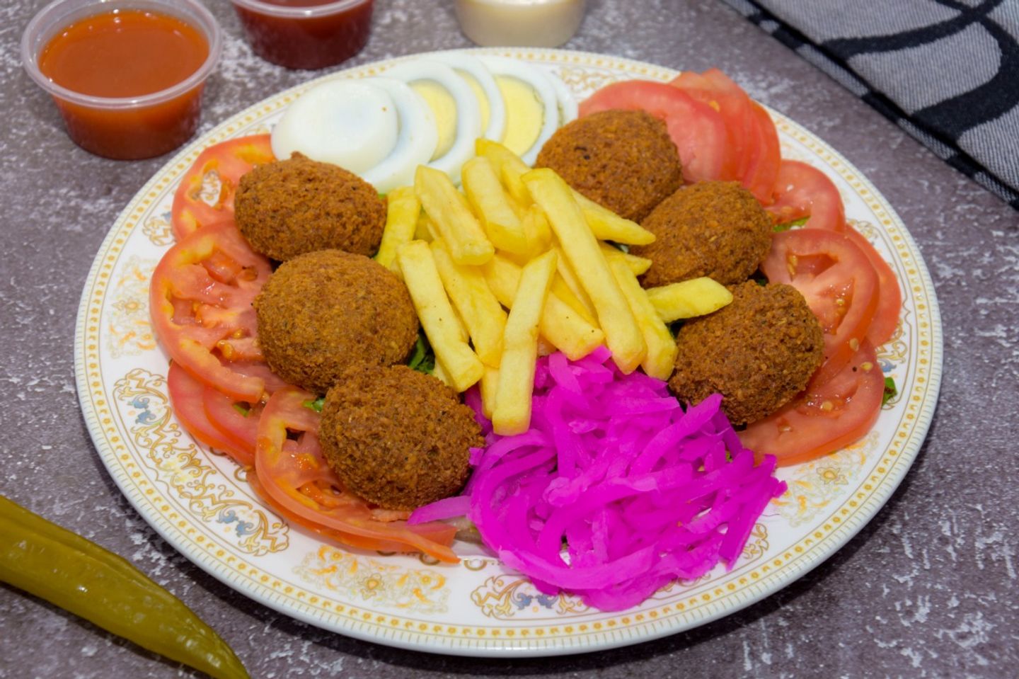 طبق فلافل  - صغير