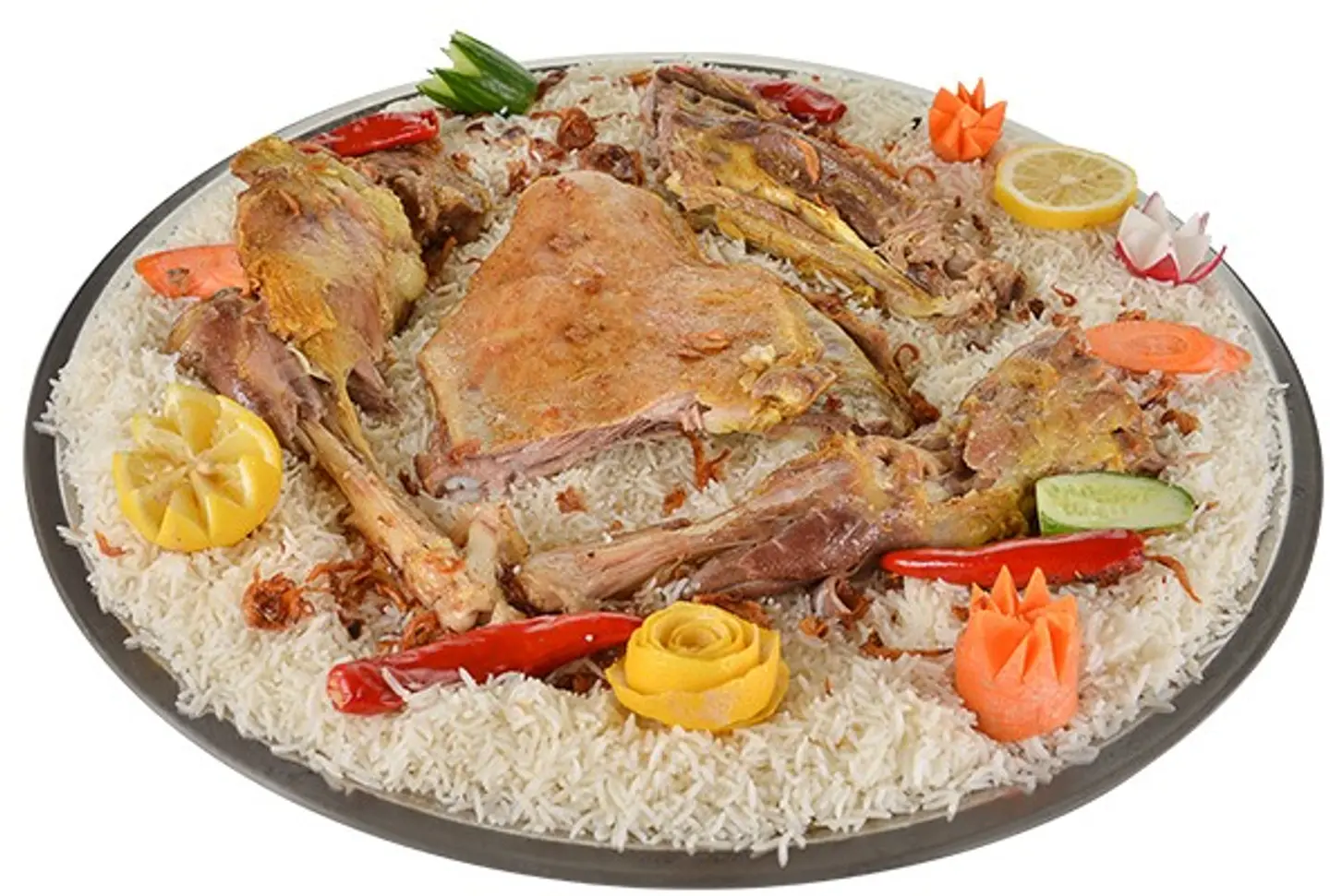 Meat Tais Mandi    - Quarter Tais Mandi Pishawari Rice
