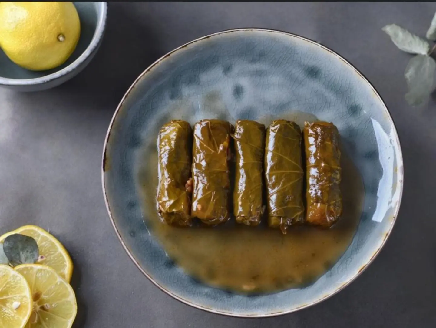 Lemon Grape Leaves - 6 Pieces