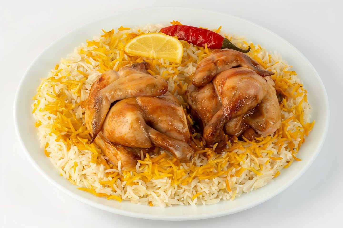 دجاج شوايه مع الأرز الشعبي - نص  حبة