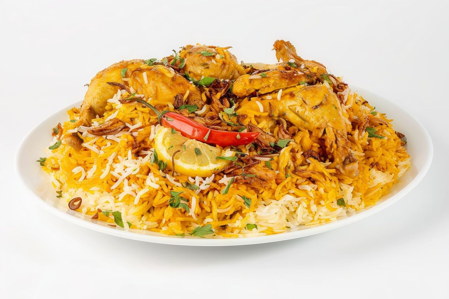 دجاج برياني -  نص حبة