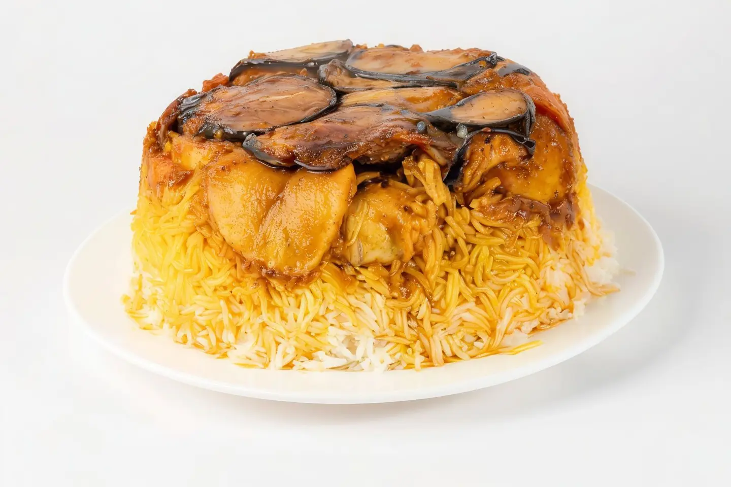 مقلوبة دجاج - نص حبة