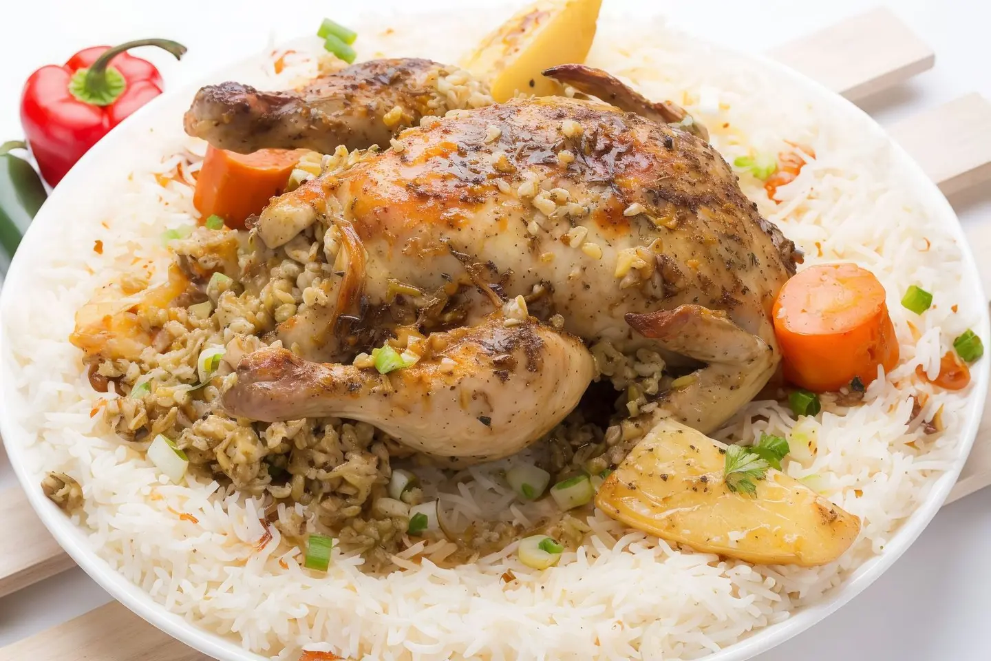 Stuffed Chicken - Shabai Rice