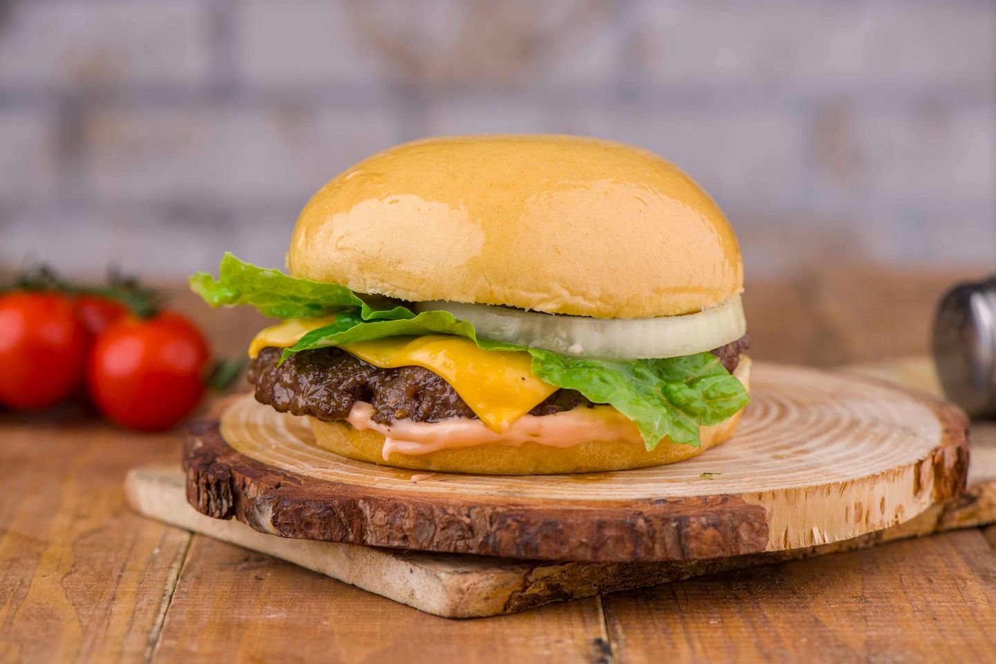 Beef Burger With Cheese - Sandwich