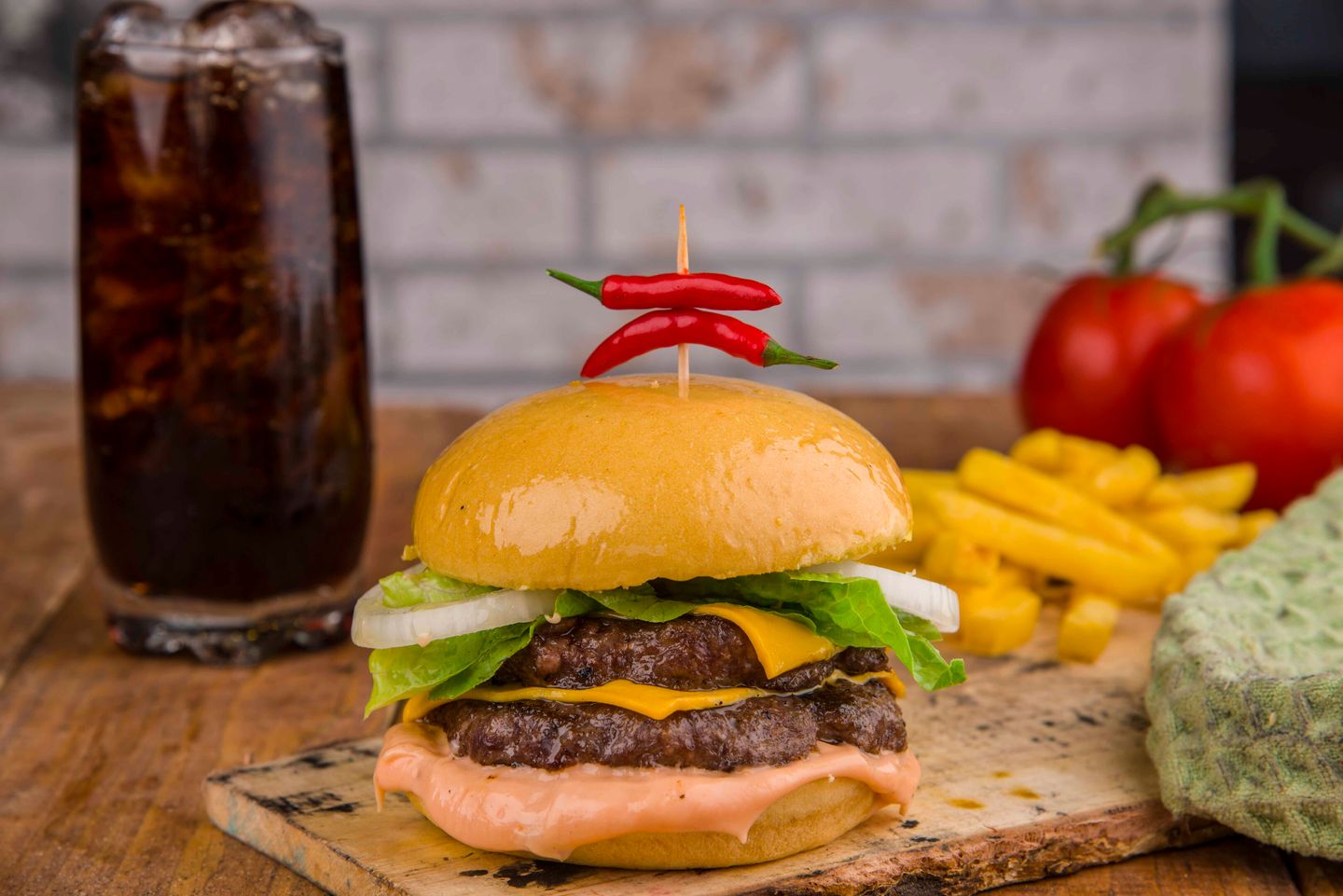 Double Beef Burger With Cheese - Sandwich
