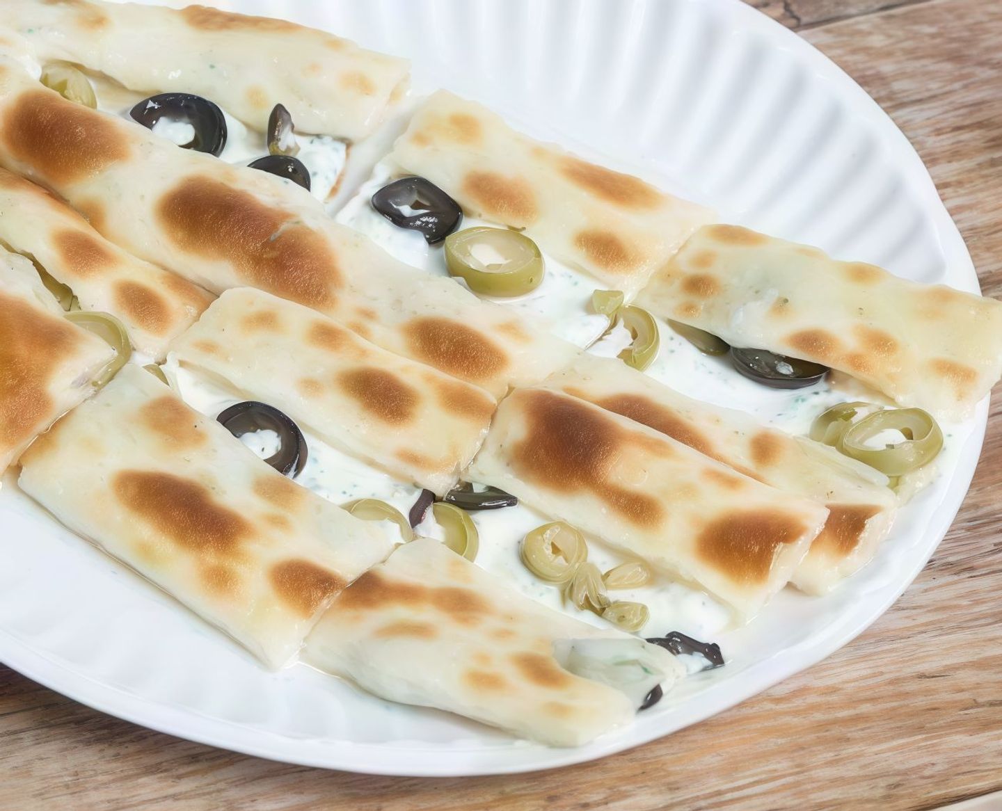 Labneh With Olives - Piece