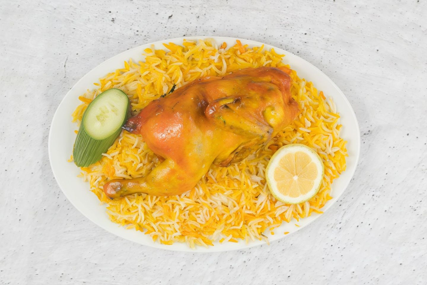 دجاج مندي - نصف دجاجة