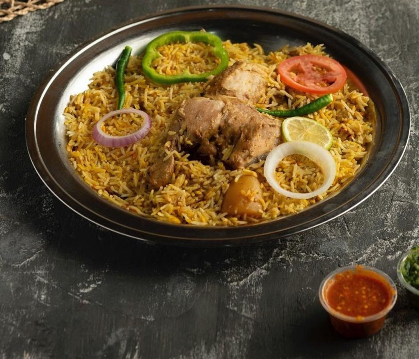 زربيان دجاج - نص دجاجة