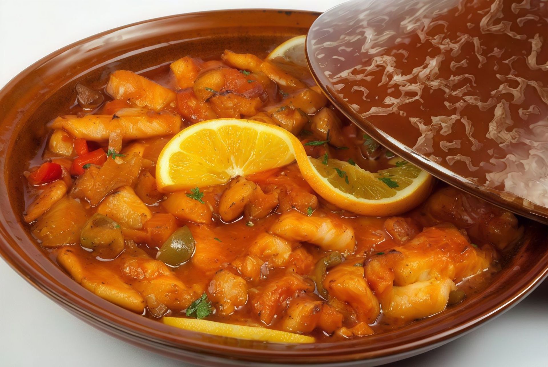 طاجن سلمون بالبطاطس  - صغير