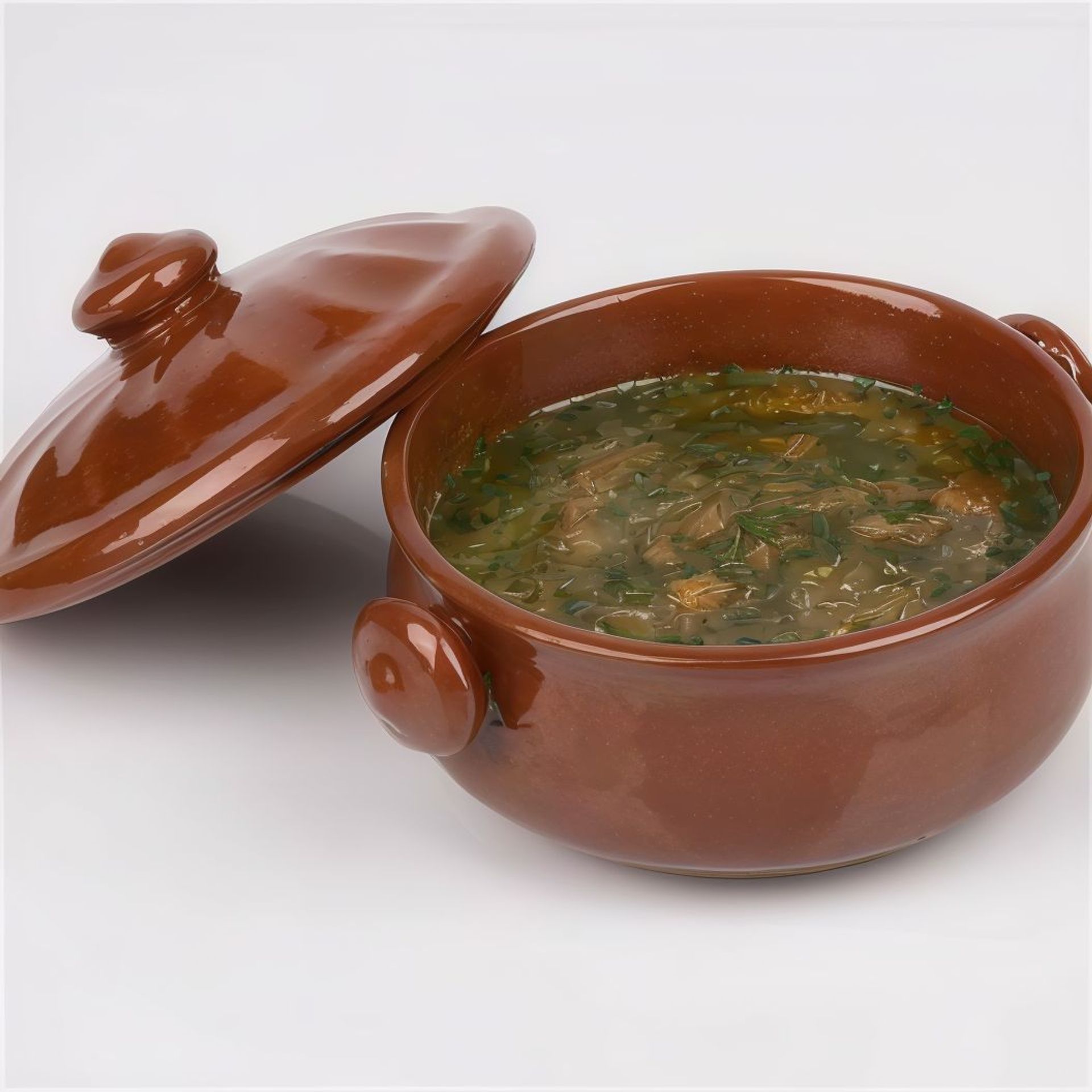 طاجن ملوخية مع الجمبري   - صغير