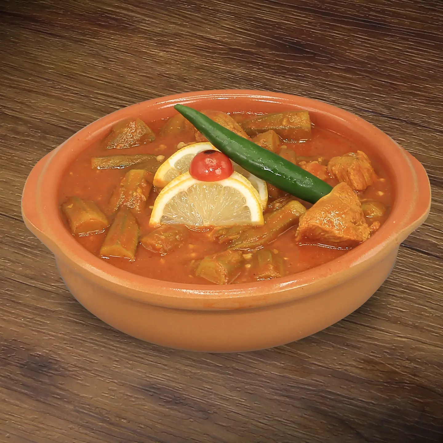Okra With Meat - Medium