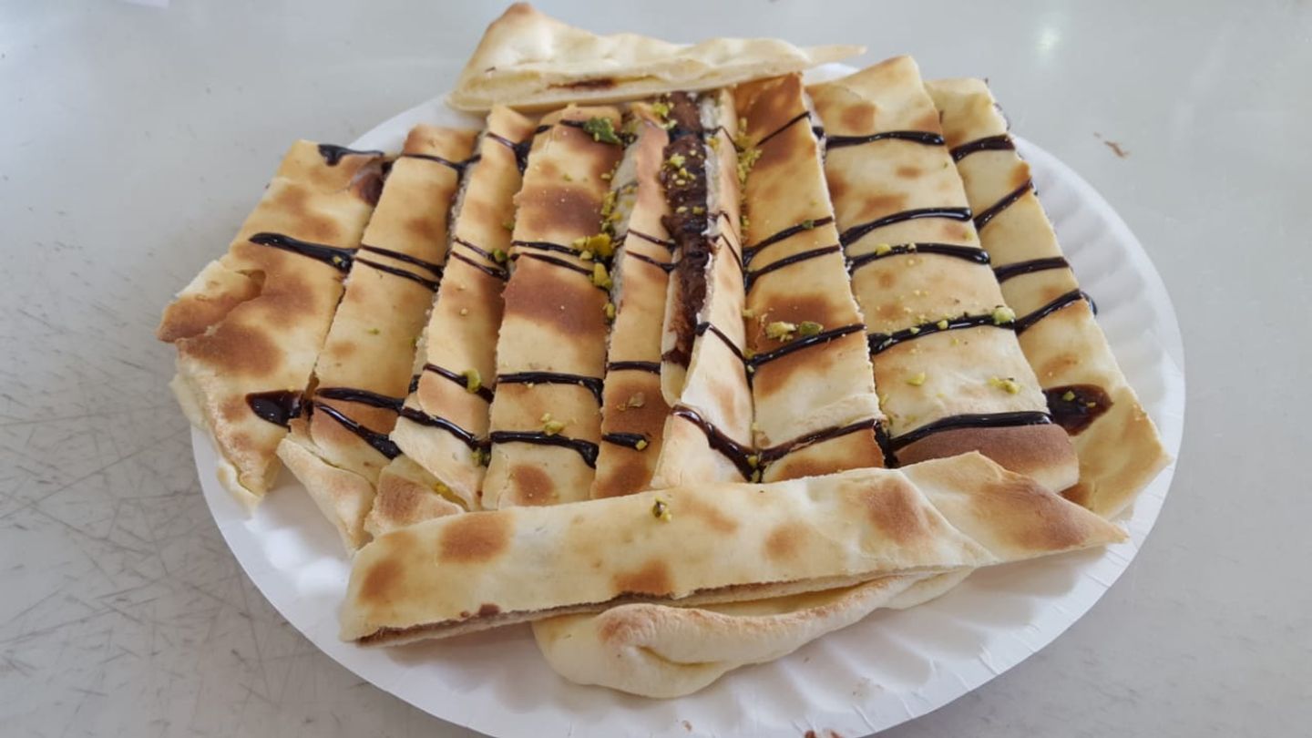 فطيرة نوتيلا - وسط