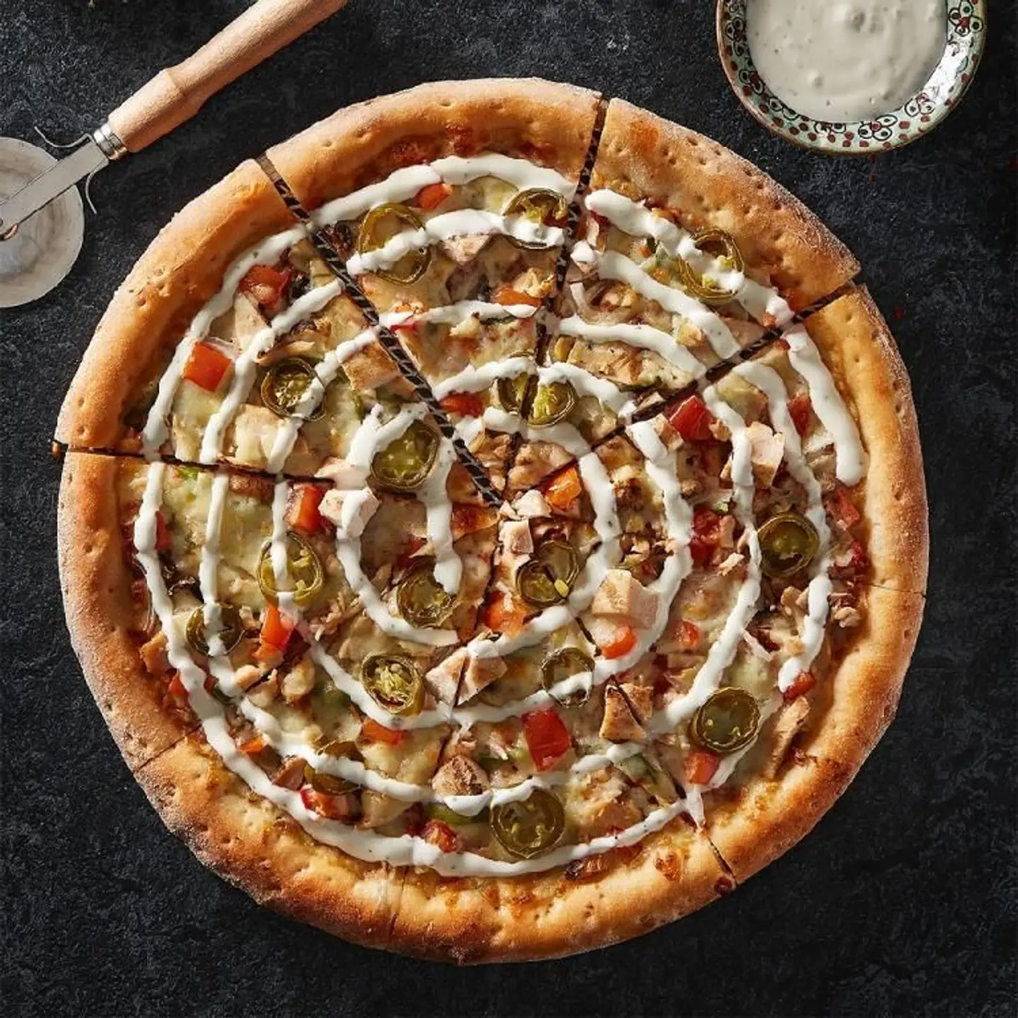 بيتزا رانش دجاج حار - صغير