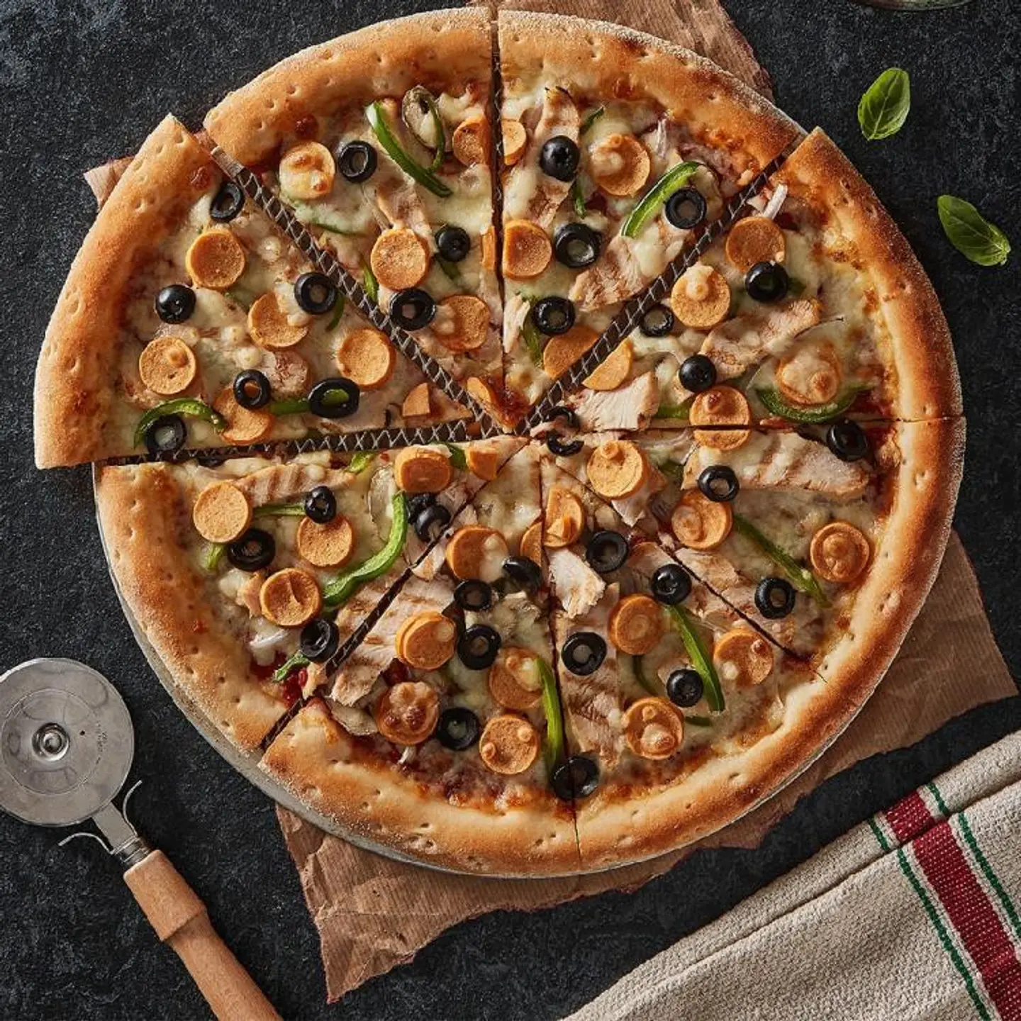 بيتزا سوبر الدجاج - صغير