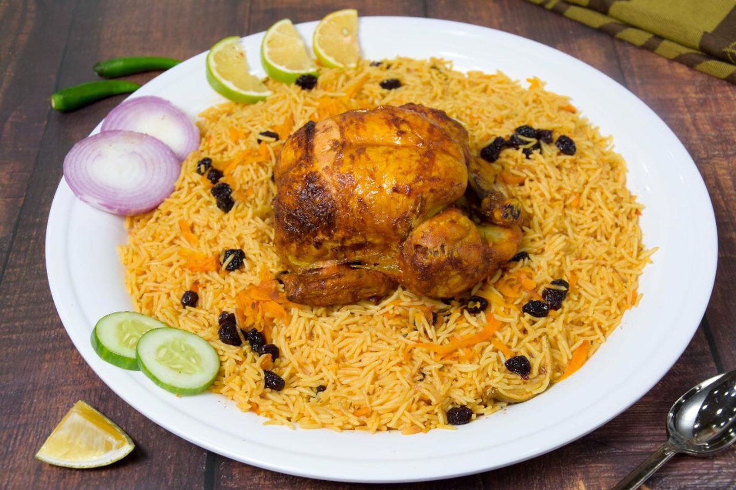 دجاج شوايه مع رز - ربع دجاجة