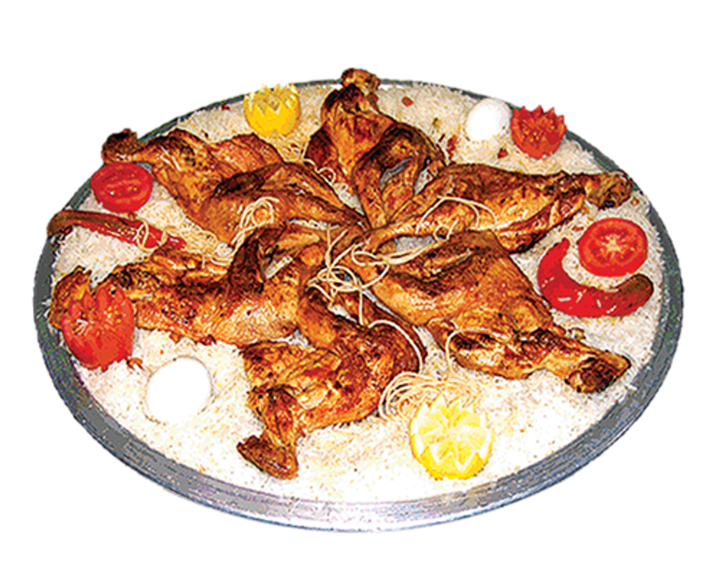 دجاج مظبي مع الأرز - حبة دجاجة كاملة