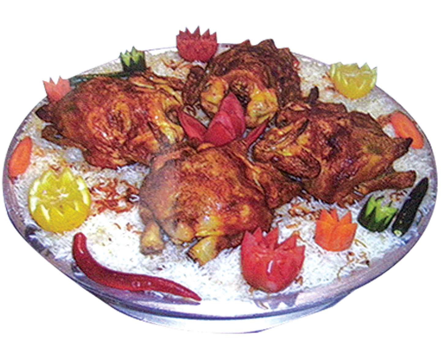 دجاج شواية مع الأرز - حبة دجاجة كاملة