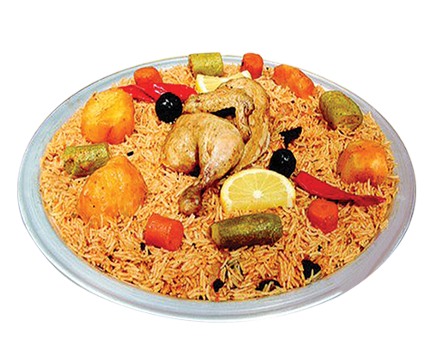 دجاج مقلوبة - حبة دجاجة كاملة