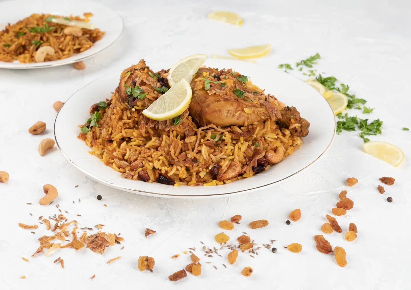 برياني دجاج نص - نص حبة دجاج