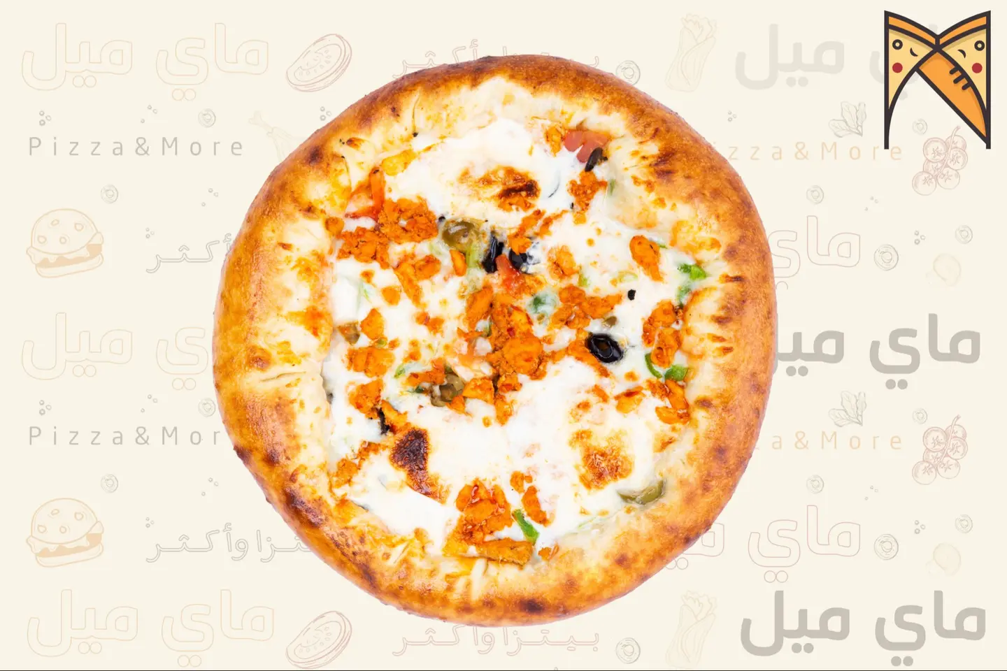 بيتزا دجاج اطراف الجبنة - صغير