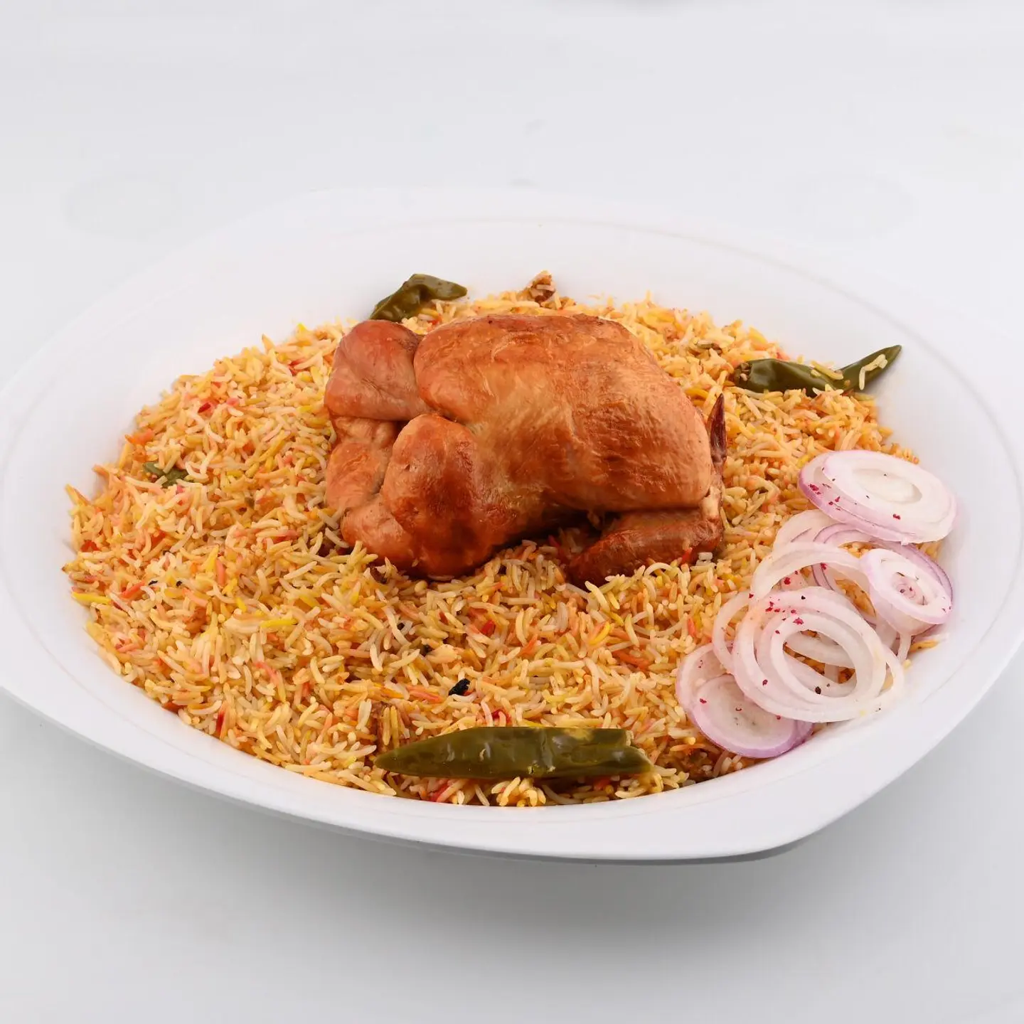 Grill Chicken With Spicy Rice And Spicy Rice - Half Chicken