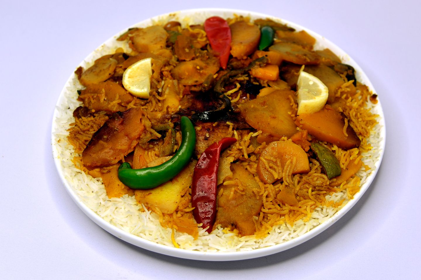 مقلوبة دجاج  -  نصف حبة