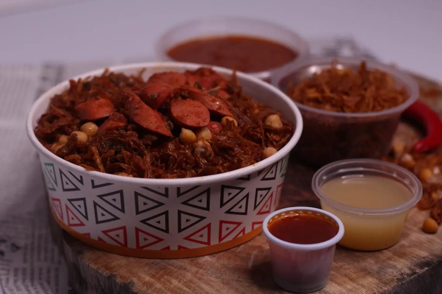 Koshary With Hot Dog - Medium