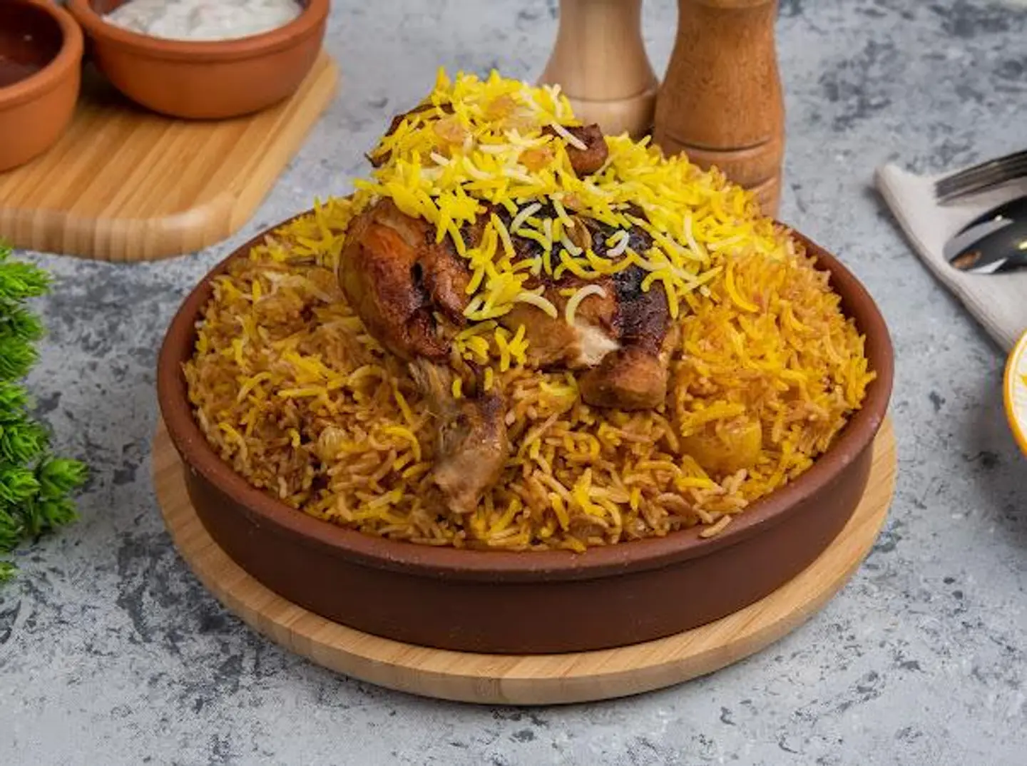 رز زربيان - نصف دجاجة