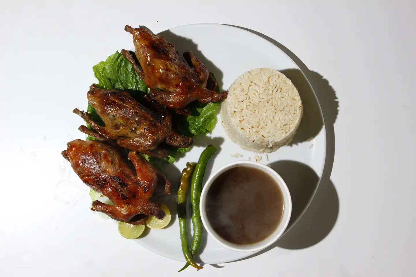 زغاليل مع الرز والمرق محمر  - فرد