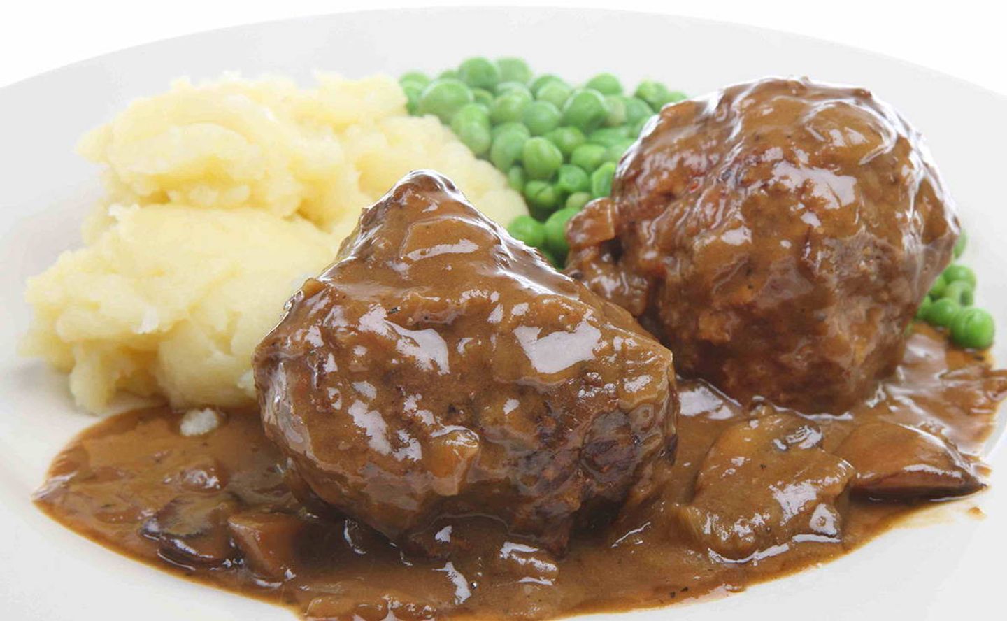 Meat With Mushrooms - Plate