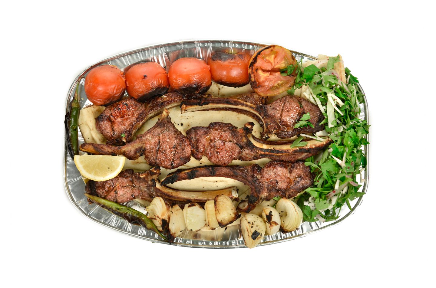 ريش غنم - أضلاع اللحم المتبلة و المشوية