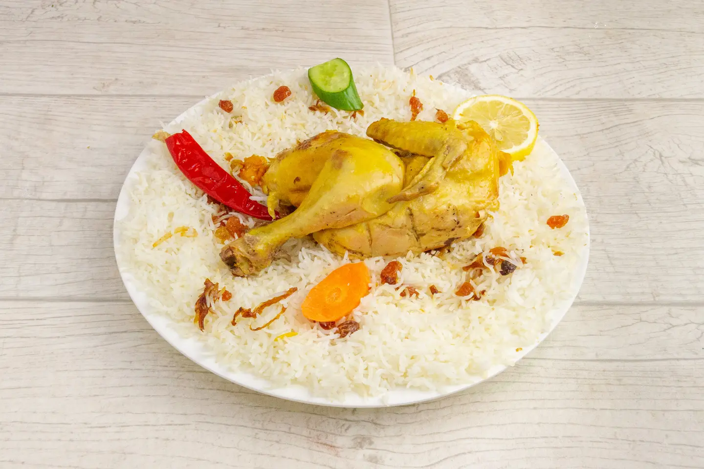 دجاج مندي  - نصف دجاجة