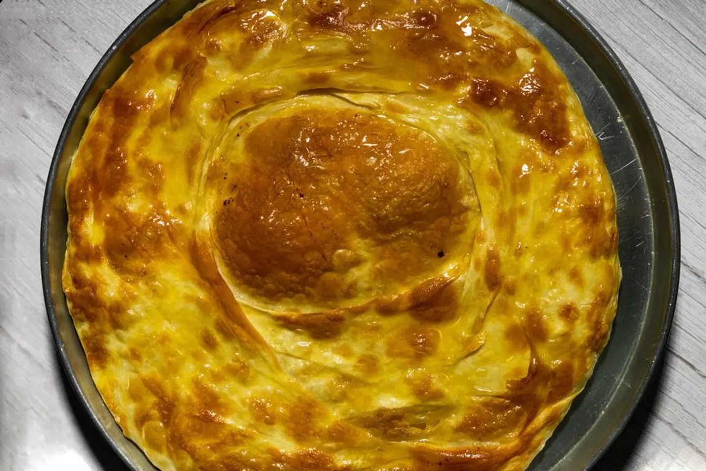 فطيرة بغاشة بالقشطة - صغير