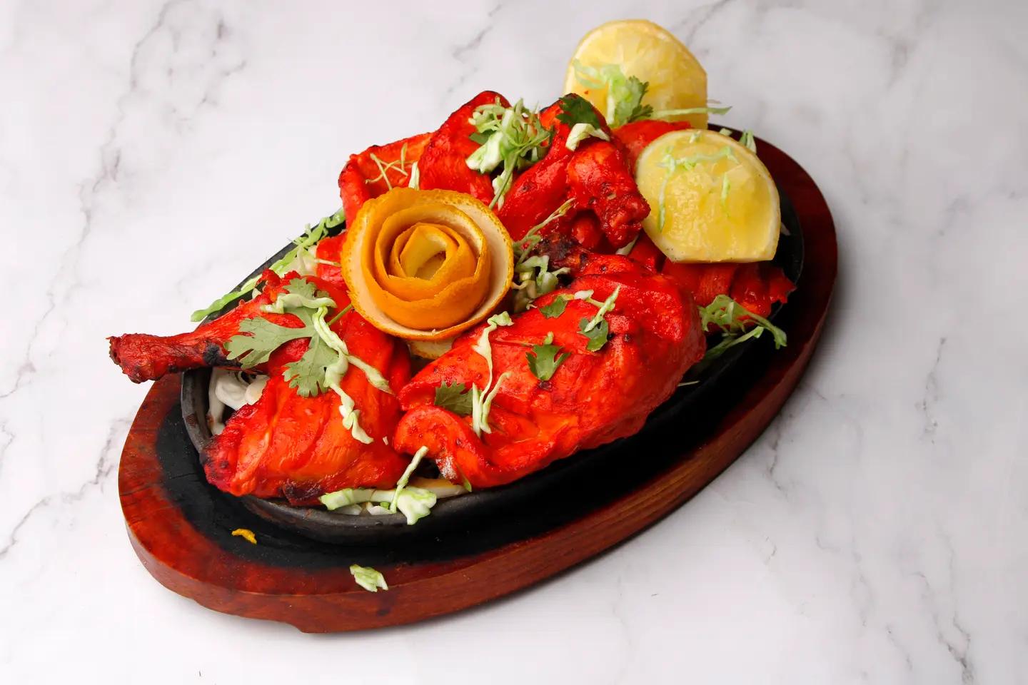 دجاج تندوري - نص دجاجة