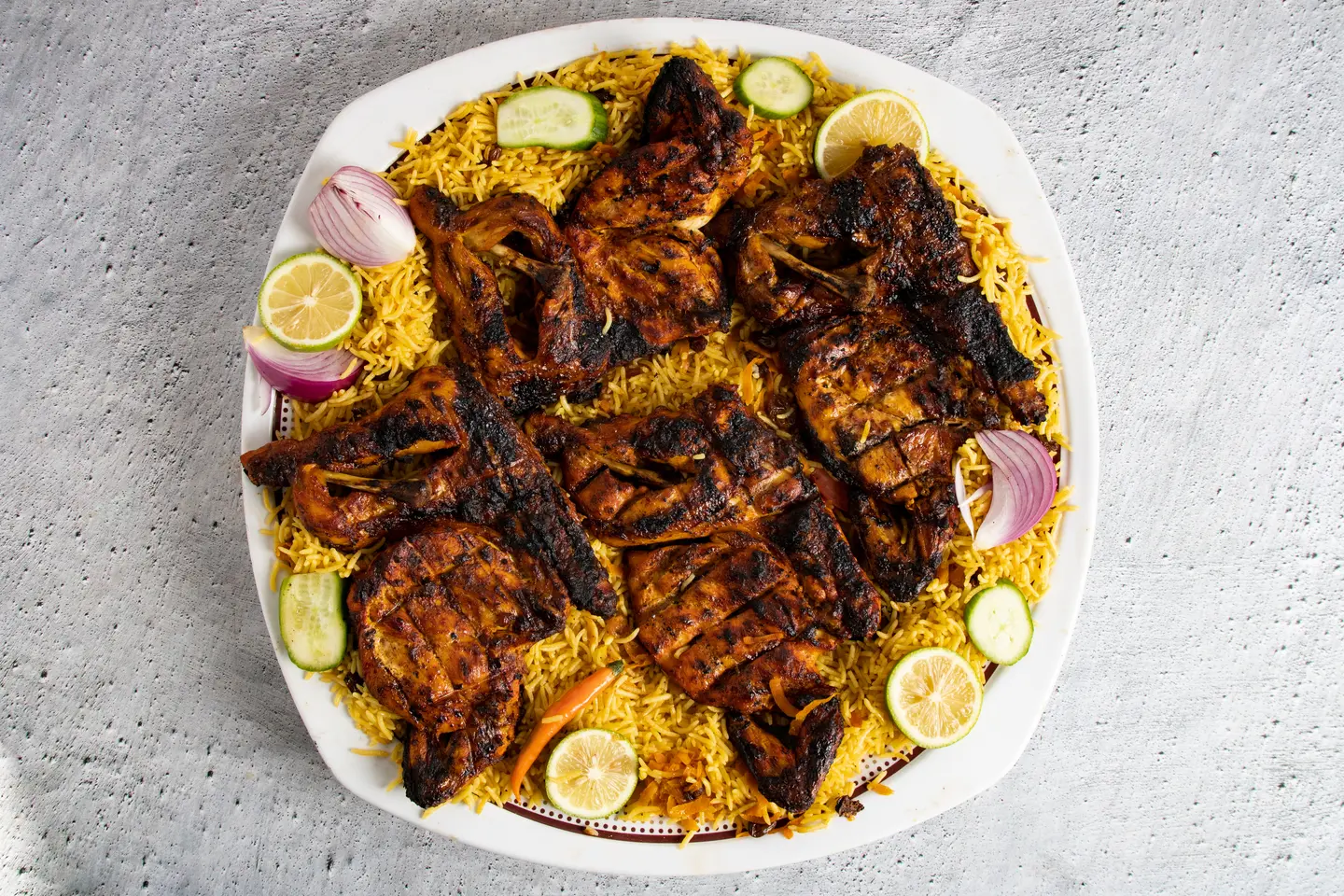 On Charcoal - Half Chicken With Rice