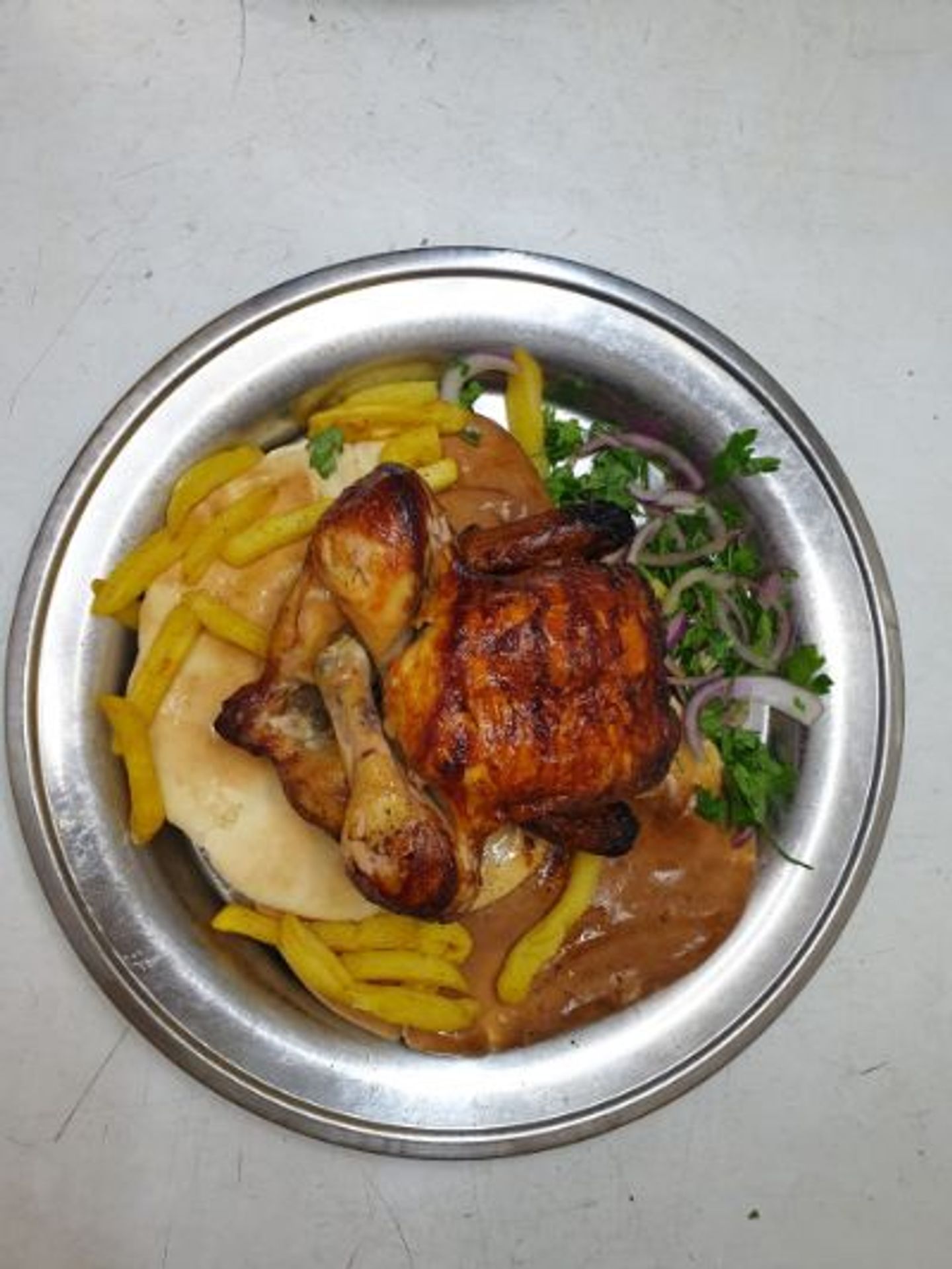 دجاج شواية سادة -  نصف دجاجة