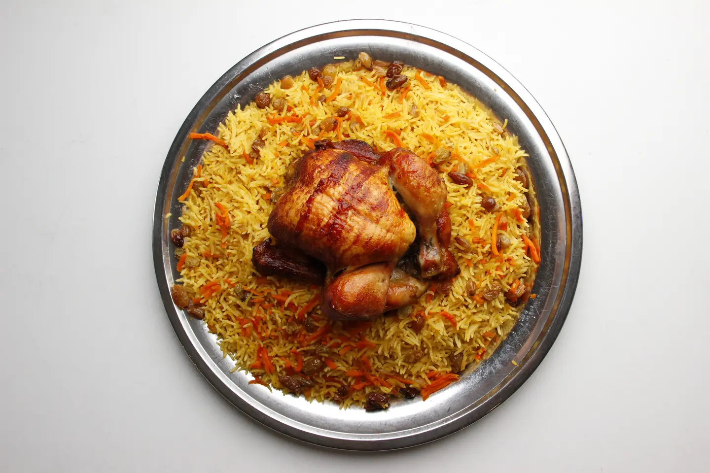 دجاج شواية مع الأرز - نص حبة