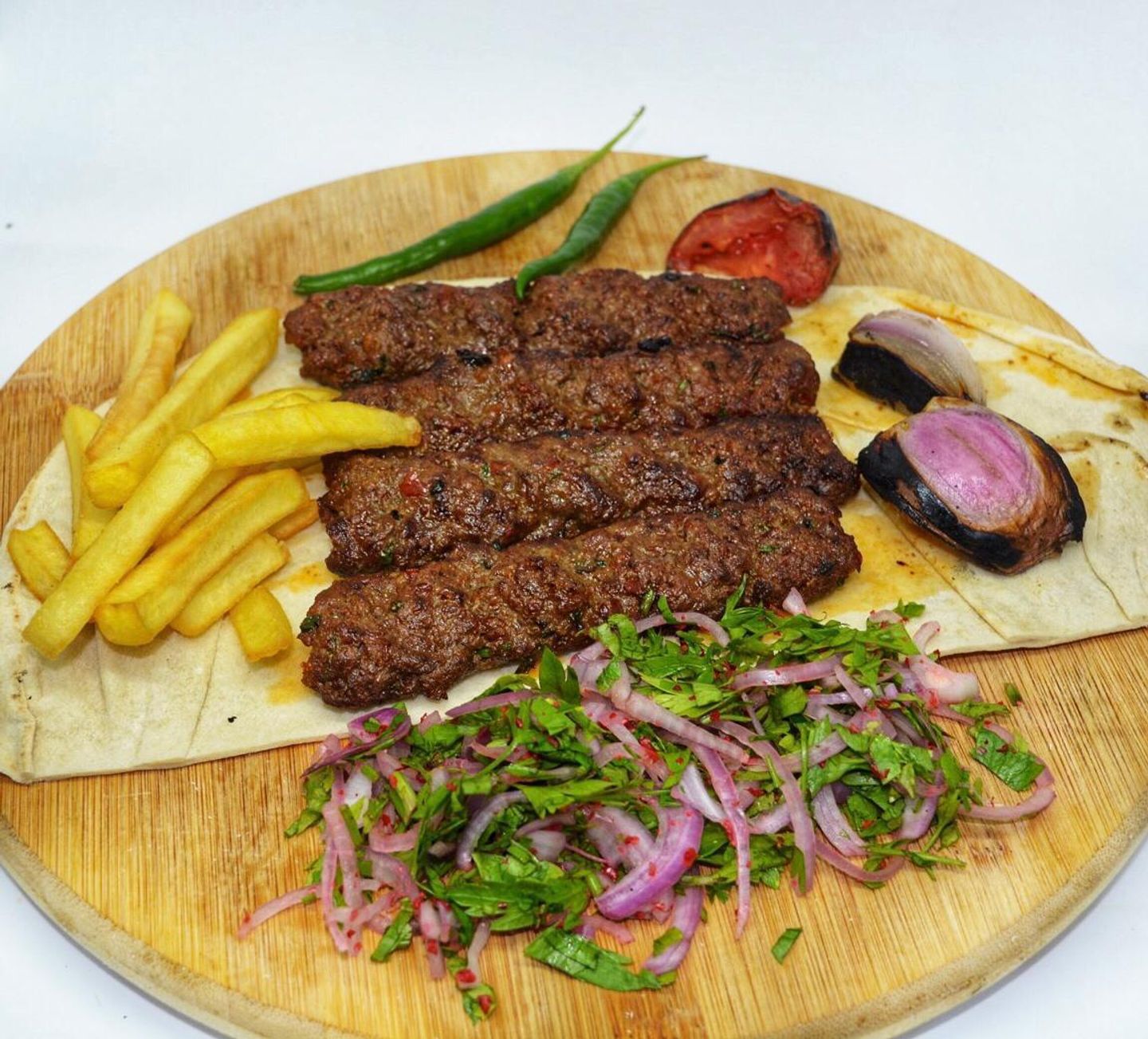 Spicy Meat Kabab Plate - 5 Skewers