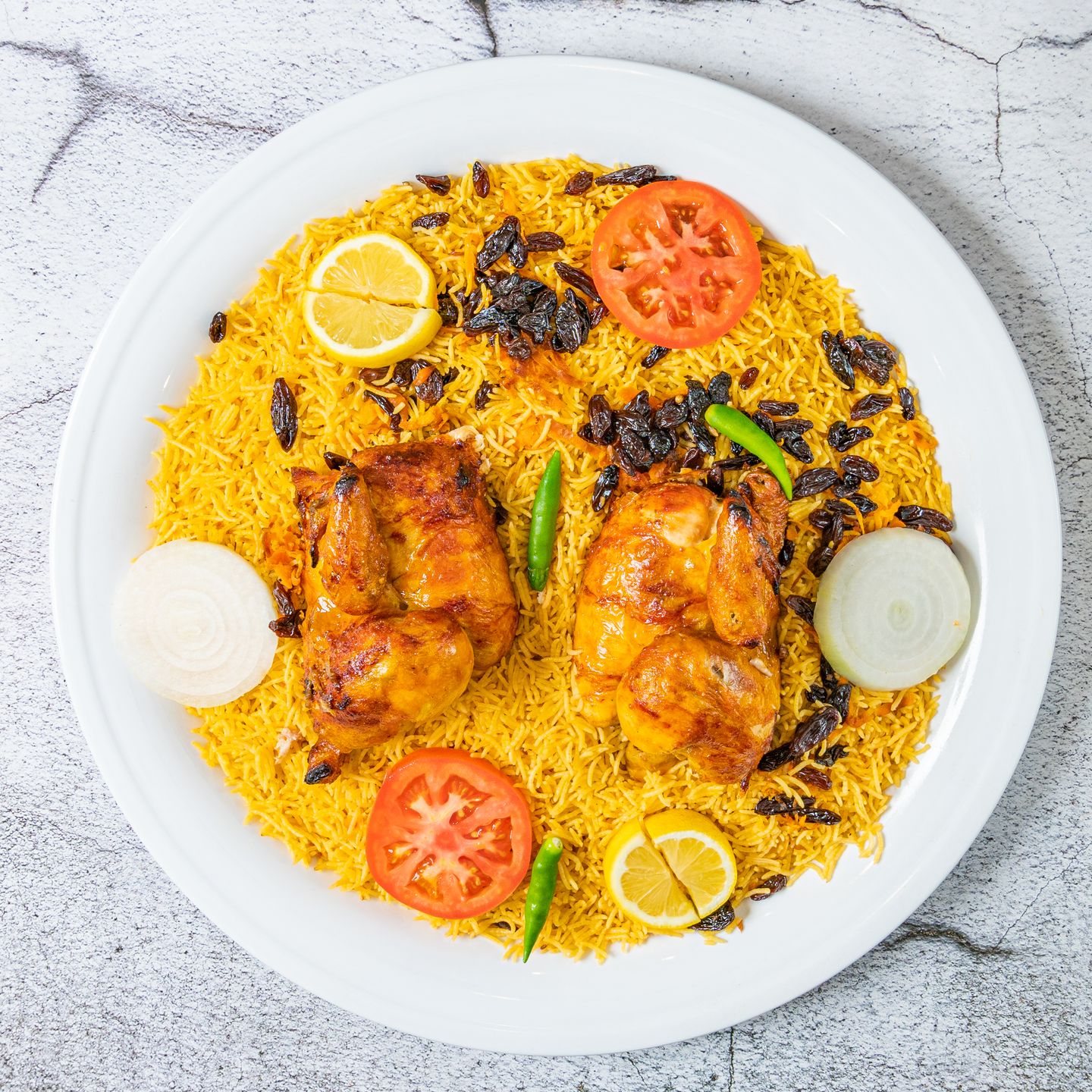 Grilled Chicken With Rice - Whole