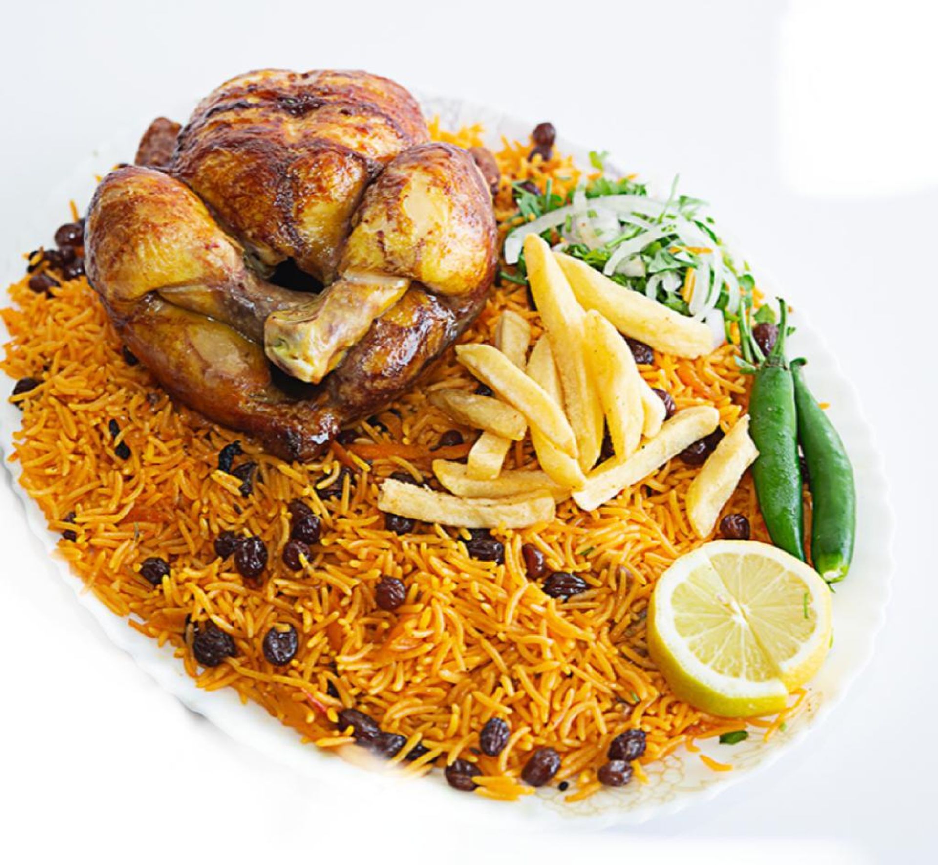 على الفحم  - نصف