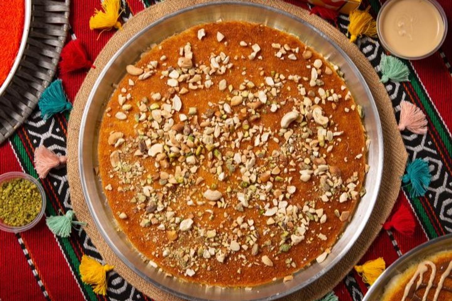كنافة ناعمة بالقشطة - وسط