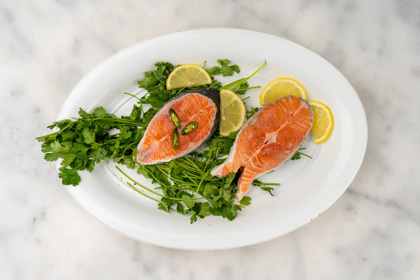 سلمون - مقلي