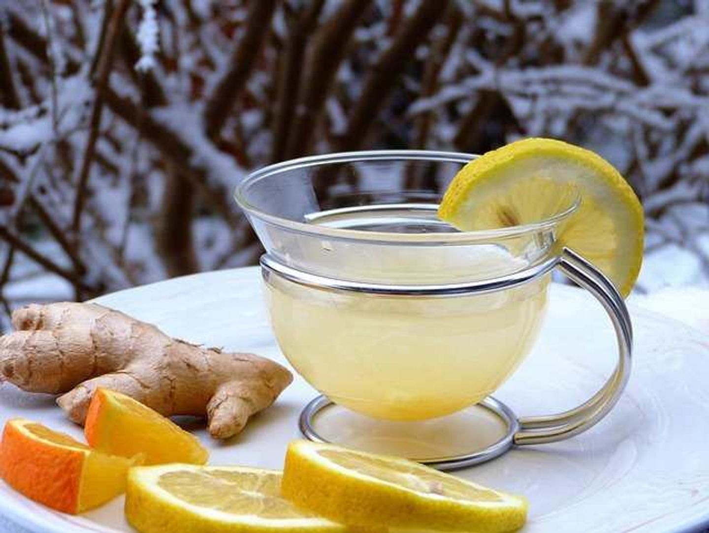 ليمون و زنجبيل و برتقال  - وسط
