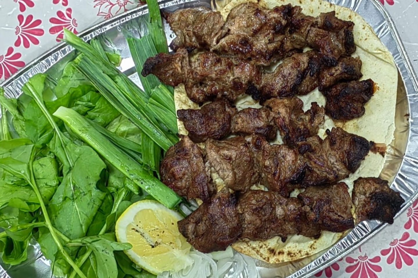 صحن تكة لحم روب - 5 اسياخ
