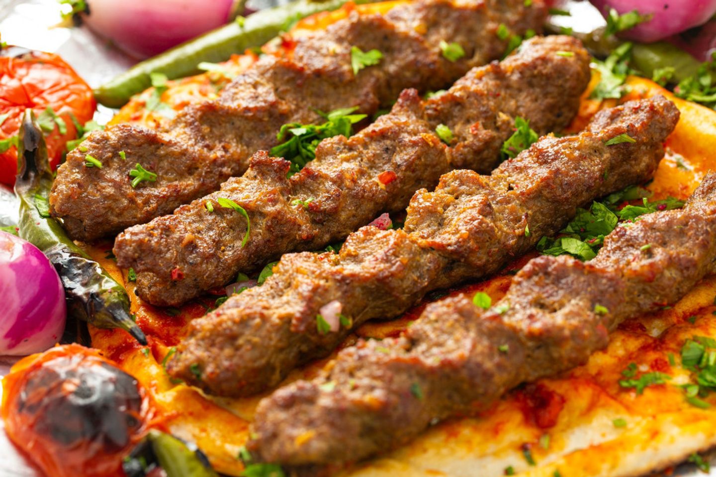طبق كباب أضنه - 2 سيخ