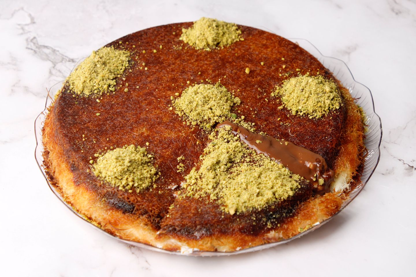 كنافة نوتيلا - وسط
