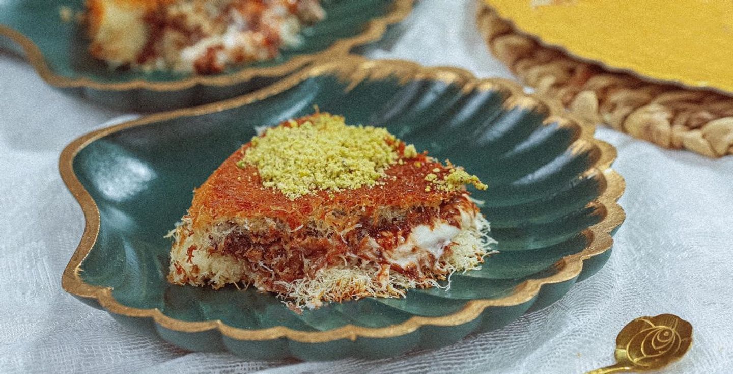 كنافة نوتيلا بالقشطة - وسط
